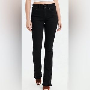 American Eagle Hi Rise Artist Flare Black Jeans